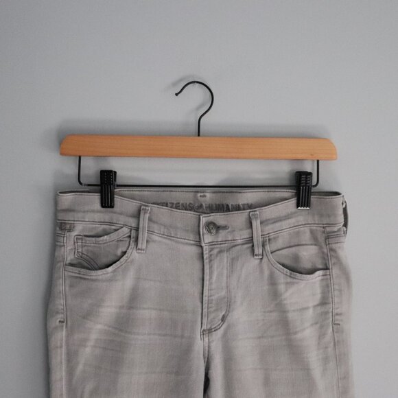 Citizens of Humanity Avedon Grey Light Wash 5-Pocket Skinny Denim Jeans - Picture 3 of 13